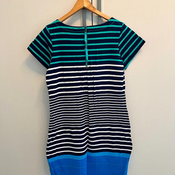 Hatley navy, stripped, colour block dress - Picture 2 of 4